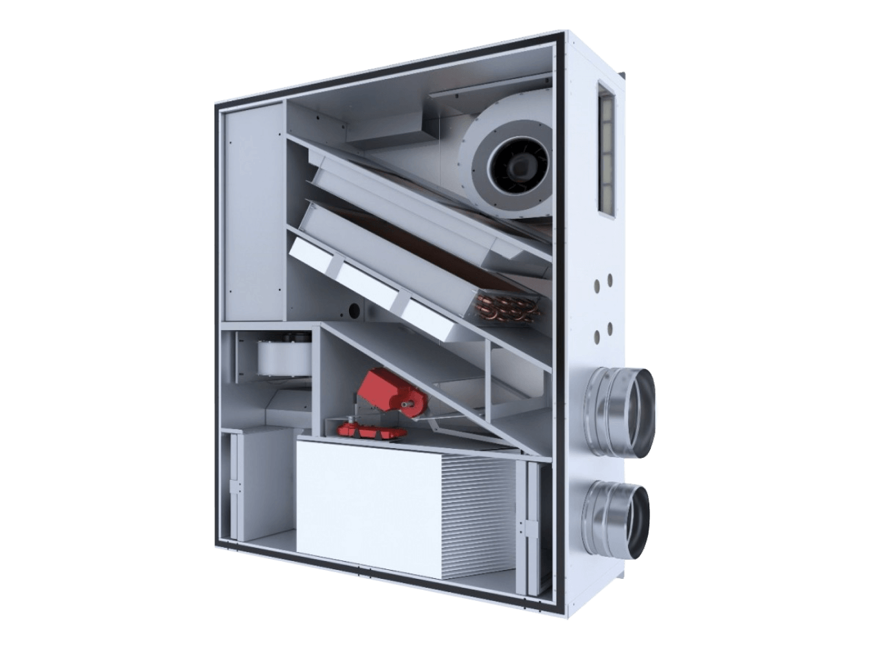 Sistem de ventilatie si climatizare cu recuperare de caldura si racire Atrea Duplex 800 RB5 4 Duplex RB5 d