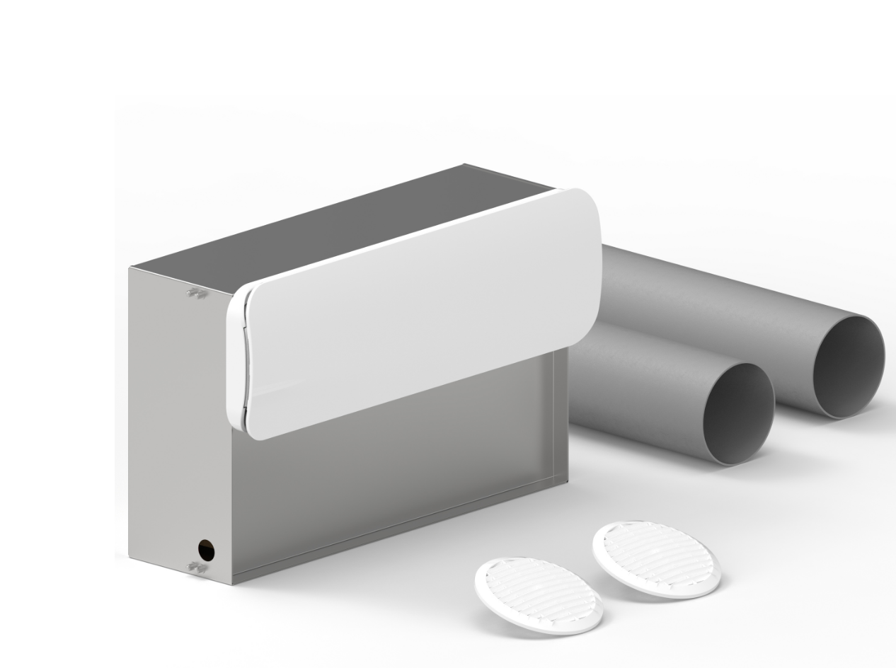 Duo Edge – unitate de ventilație cu recuperare de căldură descentralizată (schimbător entalpic) 3 duo edge 3b
