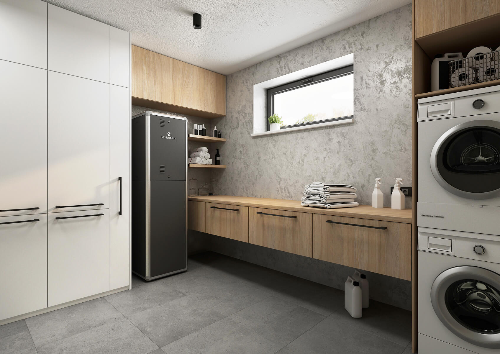 Pompă de căldură sol-apă pentru case și apartamente AquaMaster 17-22 ICP Combi P agent R290 4 Pompa de cadura sol apa rezidentiala aquamaster inverter combi p 2