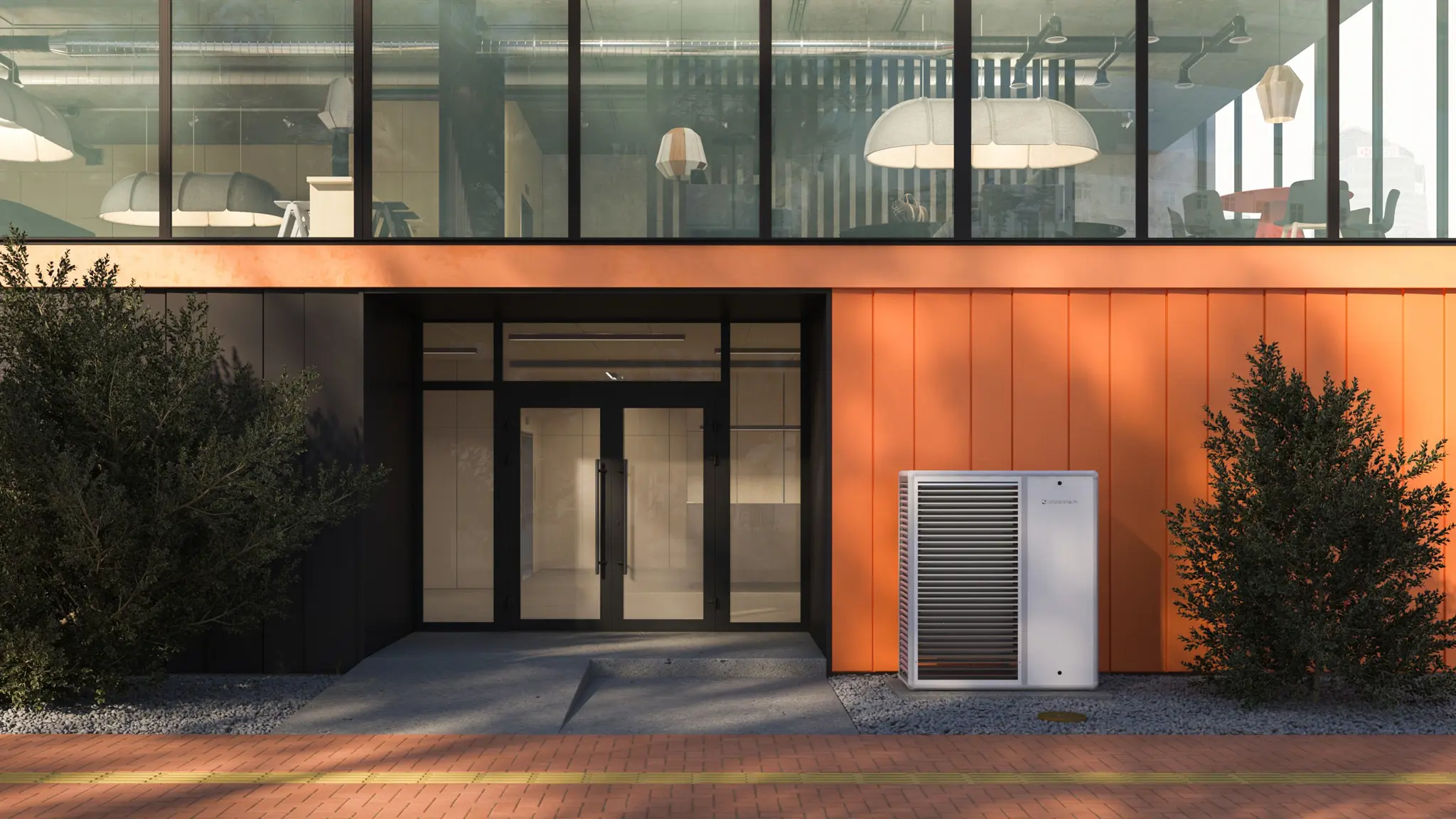 Pompă de căldură aer-apă monobloc pentru case și apartamente Mastertherm BoxAir Inverter 22-45I – agent R32 4 Pompa de caldura aer apa monobloc rezidentiala boxair inverter 4