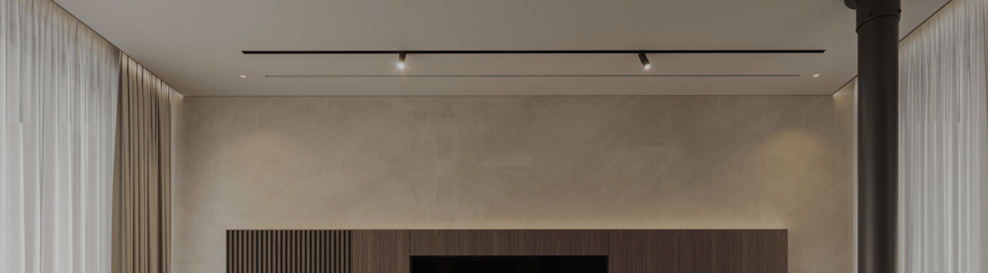 Difuzor liniar de ventilație fără cadru cu 2 fante (încastrat în rigips), ERGOVENT LINEO-PRO CONDI 125, 2×1050×20, racord 2xD125 162 Difuzor liniar de ventilație fără cadru Ergovent Lineo 2